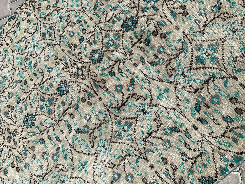 Handmade Vintage Turkish Oushak Rug 245cm x 146cm