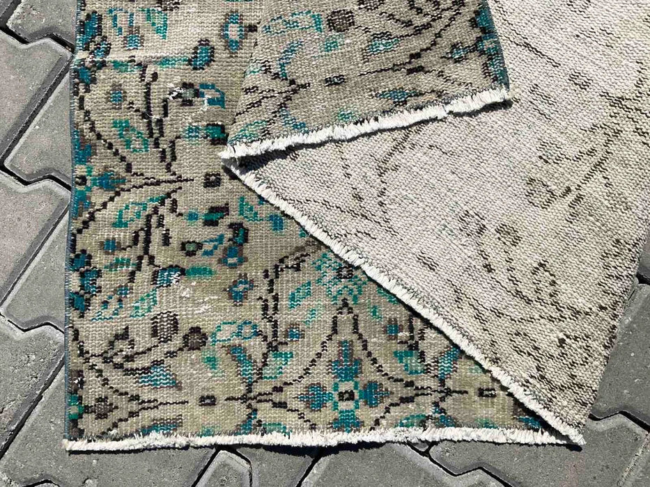Handmade Vintage Turkish Oushak Rug 245cm x 146cm