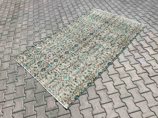 Handmade Vintage Turkish Oushak Rug 245cm x 146cm