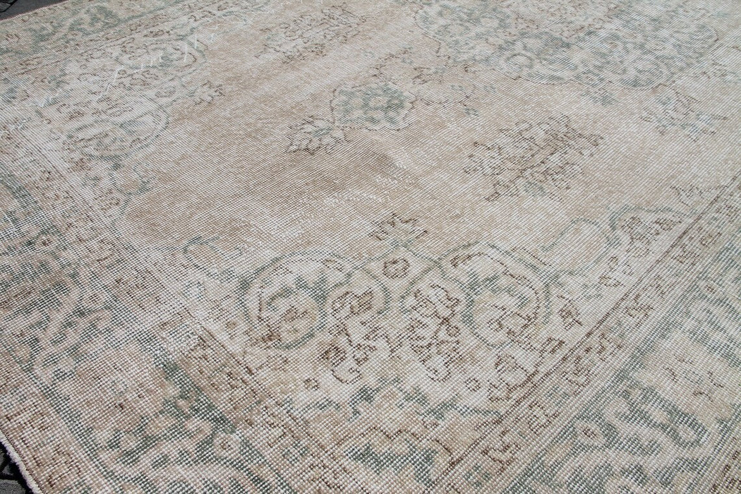 Handmade Vintage Turkish Oushak Rug 281cm x 171cm