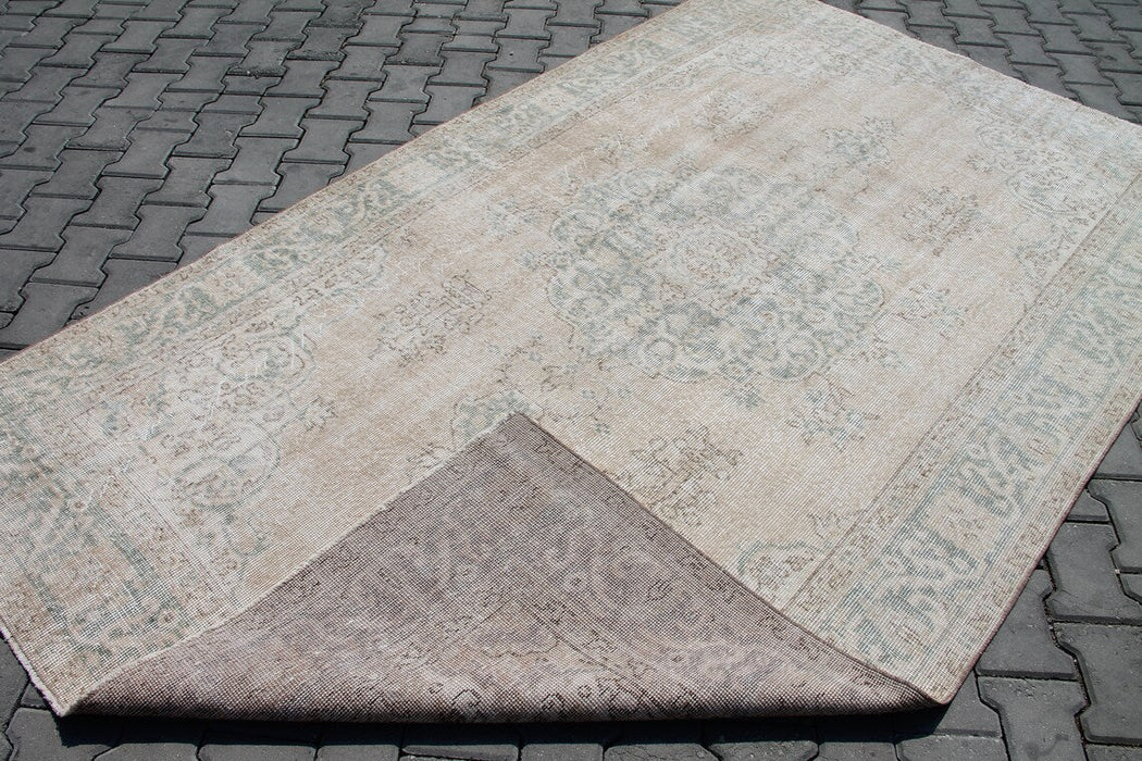 Handmade Vintage Turkish Oushak Rug 281cm x 171cm