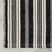 Handwoven Black Stripe Indoor Outdoor Rug 160x230 cm