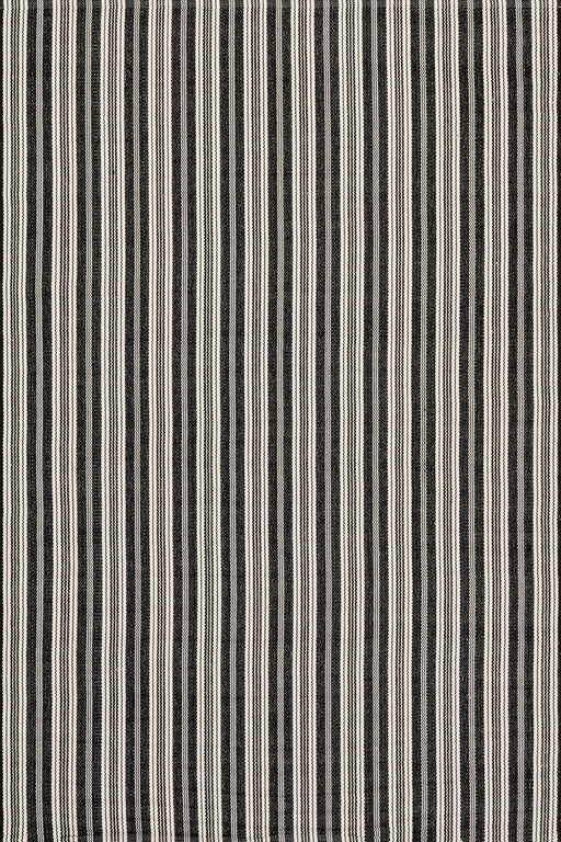 Handwoven Black Stripe Indoor Outdoor Rug 160x230 cm