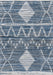 Handwoven Blue Denim Area Rug in Various Sizes