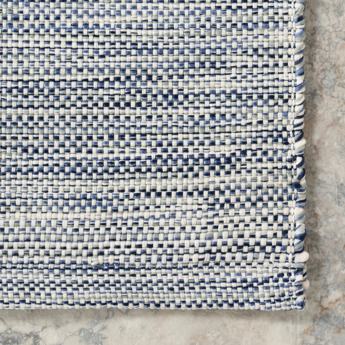 Handwoven Blue Indoor Outdoor Rug 150x240 cm