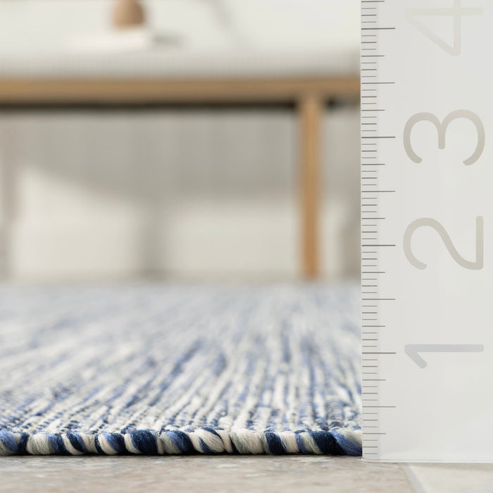 Handwoven Blue Indoor Outdoor Rug 150x240 cm