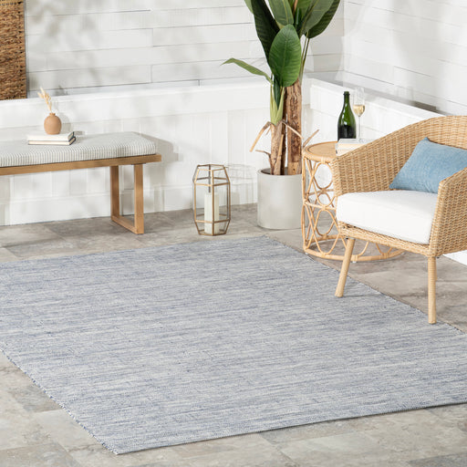 Handwoven Blue Indoor Outdoor Rug 150x240 cm