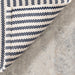 Handwoven Blue Pinstripe Indoor Outdoor Rug 120x180 cm