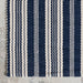 Handwoven Blue Striped Rug for Indoor and Outdoor Use