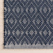 Handwoven Cotton Rug Geometric Design Blue 120x180 cm