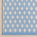 Handwoven Cotton Rug With Diamond Pattern In Blue 160x230 cm
