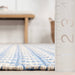 Handwoven Cotton Rug With Diamond Pattern In Blue 160x230 cm