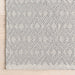 Handwoven Grey Cotton Rug With Geometric Design 170x240 cm