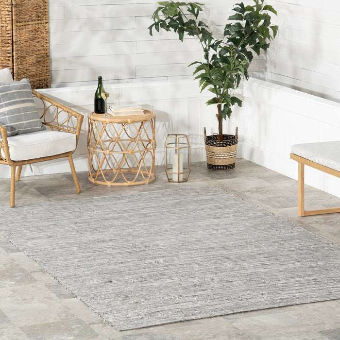 Handwoven Grey Indoor Outdoor Rug 120x180 cm