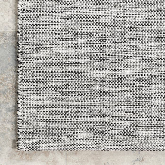 Handwoven Grey Indoor Outdoor Rug 120x180 cm