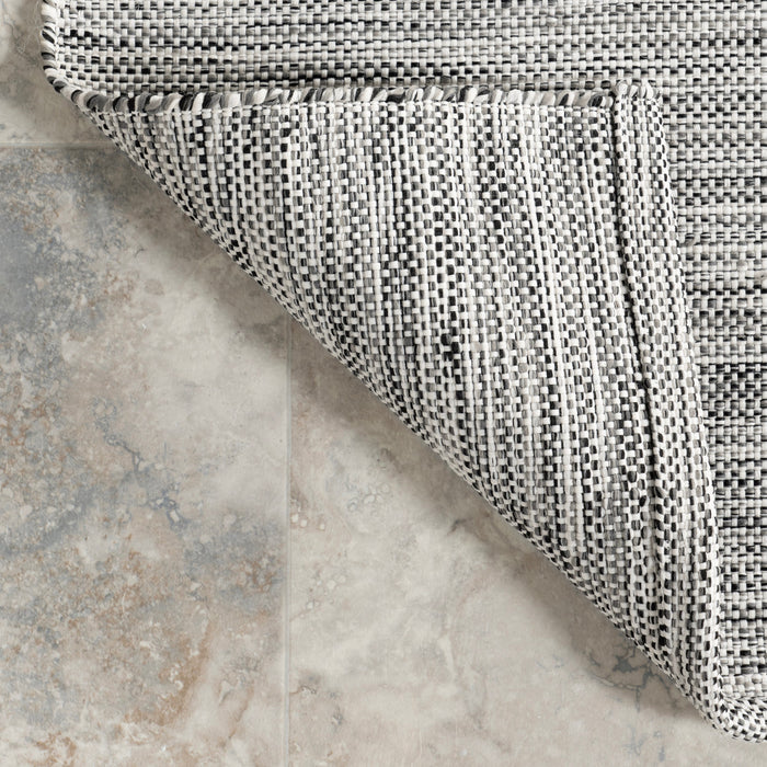 Handwoven Grey Indoor Outdoor Rug 120x180 cm