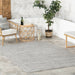 Handwoven Grey Indoor Outdoor Rug 150x240 cm