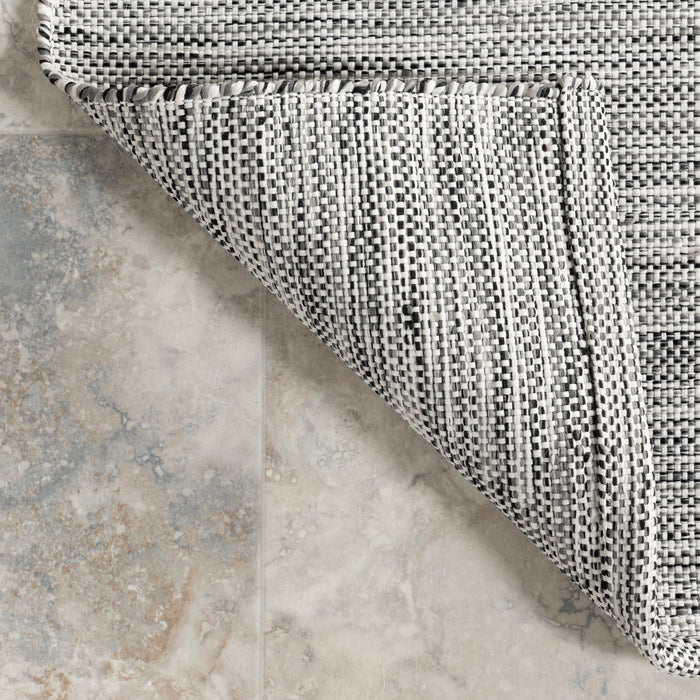 Handwoven Grey Indoor Outdoor Rug 150x240 cm