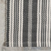 Handwoven Grey Stripe Indoor Outdoor Rug 150x90 cm