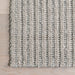 Handwoven Grey Striped Area Rug for Living Room