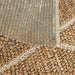 Handwoven Hemp and Wool Rug with Geometric Design