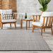 Handwoven Indoor Outdoor Black Rug 60x90 cm