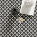 Handwoven Indoor Outdoor Black Rug 60x90 cm