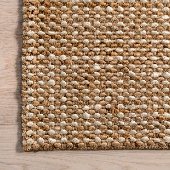 Handwoven Jute Area Rug for Farmhouse and Transitional Homes