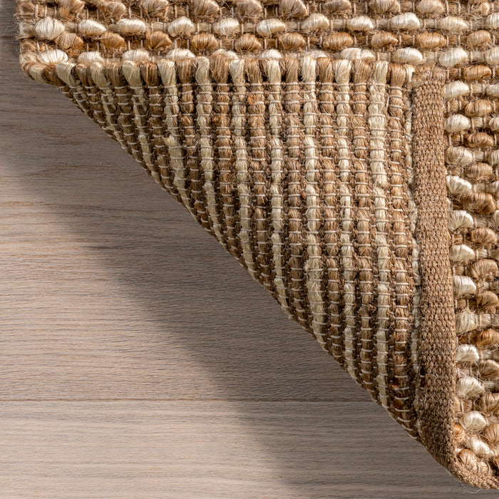 Handwoven Jute Area Rug for Farmhouse and Transitional Homes