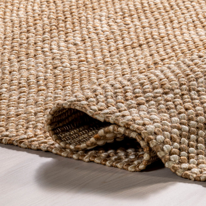 Handwoven Jute Area Rug for Farmhouse and Transitional Homes