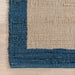 Handwoven Jute Cotton Rug in Blue for Natural Home Decor