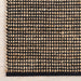 Handwoven Jute Rug in Black with Gridwork Design