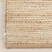 Handwoven Jute Striped Area Rug 120cm Ivory Color