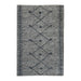 Handwoven Leather Diamond Pattern Rug