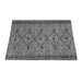 Handwoven Leather Diamond Pattern Rug