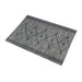 Handwoven Leather Diamond Pattern Rug