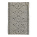 Handwoven Leather Diamond Pattern Rug