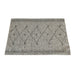 Handwoven Leather Diamond Pattern Rug