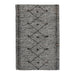 Handwoven Leather Diamond Pattern Rug