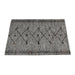 Handwoven Leather Diamond Pattern Rug