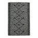 Handwoven Leather Diamond Pattern Rug