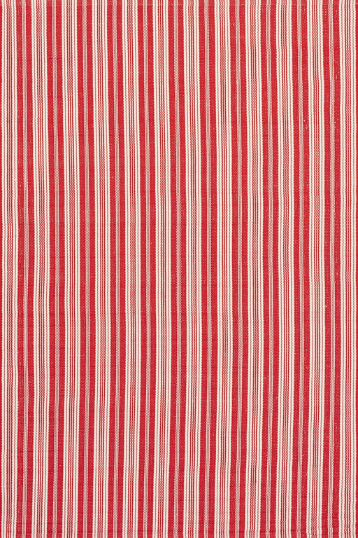 Håndvevd rød stripe utendørs teppe 152 cm x 244 cm