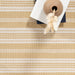 Handwoven Striped Rug for Indoor and Outdoor Use 120x180 cm