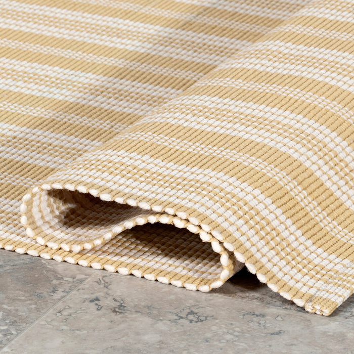 Handwoven Striped Rug for Indoor and Outdoor Use 120x180 cm