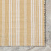 Handwoven Ticking Stripe Rug for Indoor Outdoor Use Beige