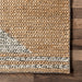 Handwoven Triangular Area Rug in Natural Fiber