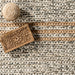 Handwoven Triangular Area Rug in Natural Fiber