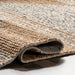 Handwoven Triangular Area Rug in Natural Fiber