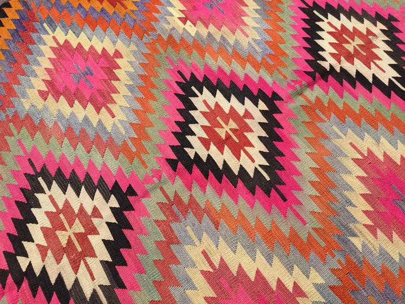 Handwoven Vintage Bohemian Rug 289cm x 199cm