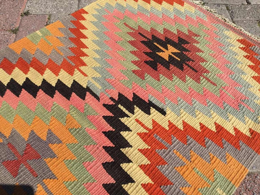 Handwoven Vintage Kilim Rug 123cm x 79cm Unique Design